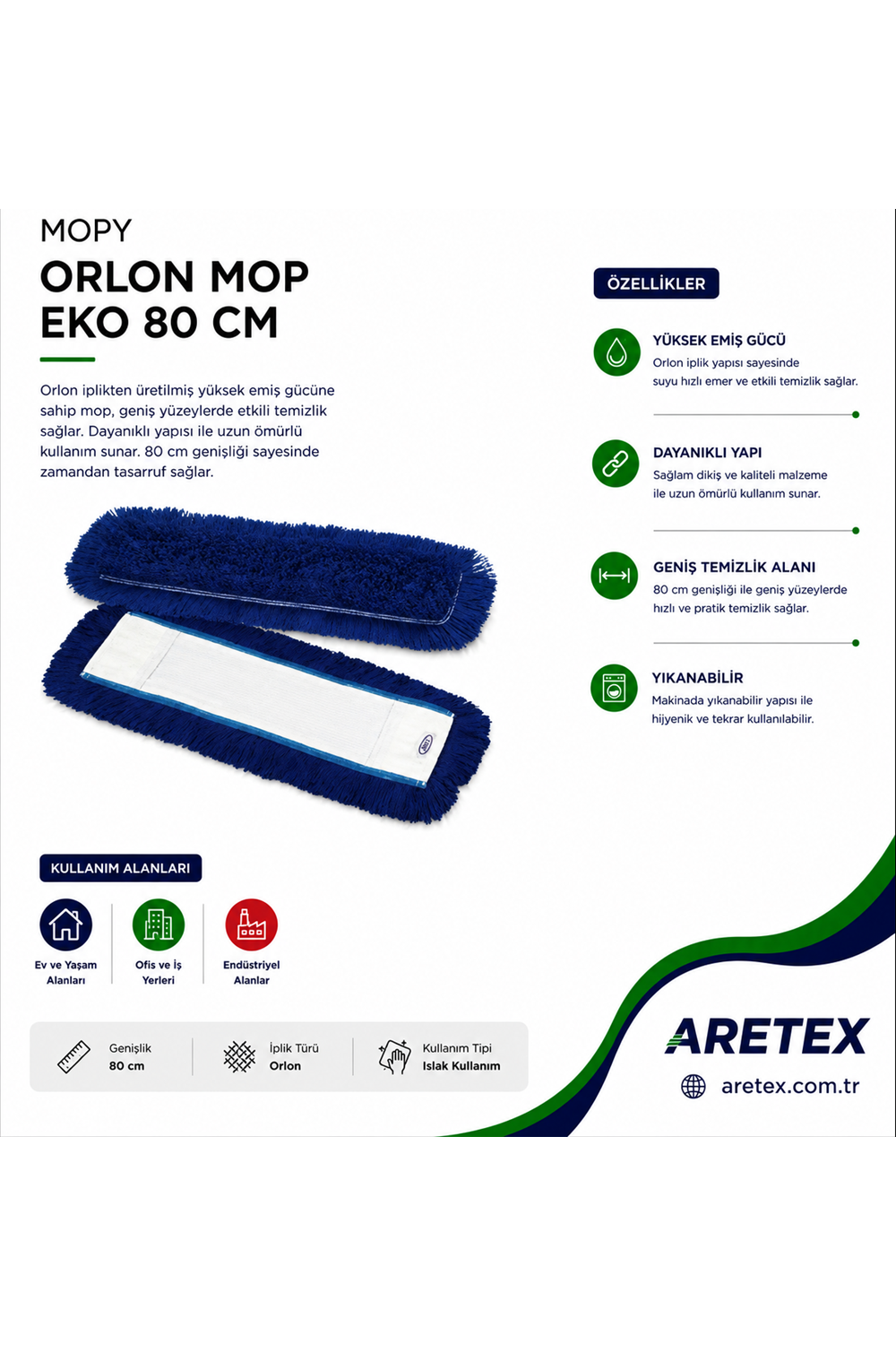 Mopy Orlon Mop Eko 80 Cm