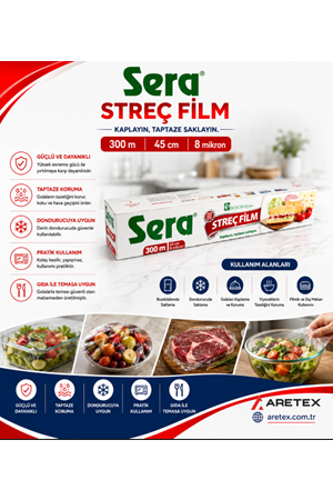 Sera Strech Film 45*300 Mt. 8 Mic.