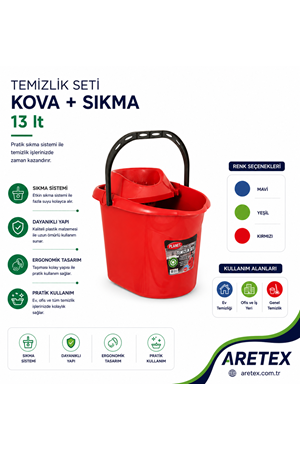 Planet Temizlik Seti Kova+Kep 13 LT
