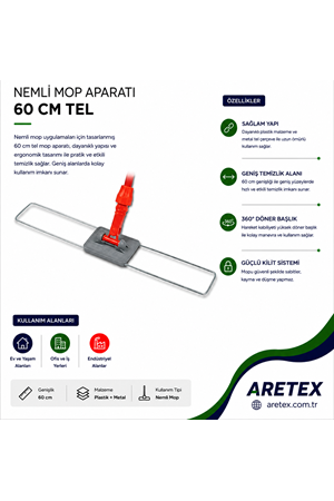 Nemli Mop Aparatı 60 Cm Tel