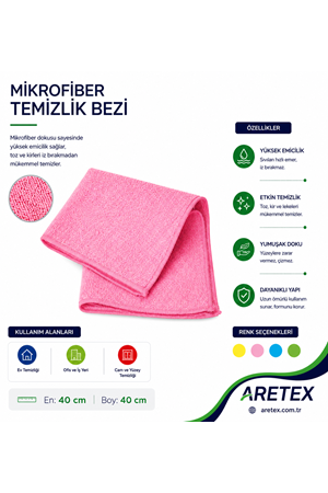 Mikrofiber Temizlik Bezi Cety 40*40