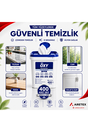 Mr. Oxy Professional Yüzey Temizlik Bezi Kova 400'LÜ