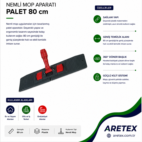 Nemli Mop Aparatı Palet 80 Cm