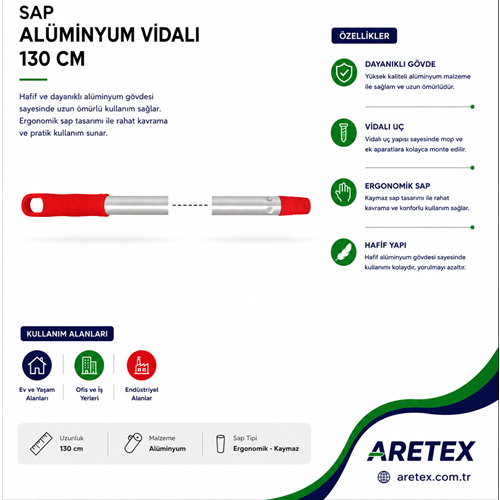 Sap Alüminyum Pasolu 130 Cm