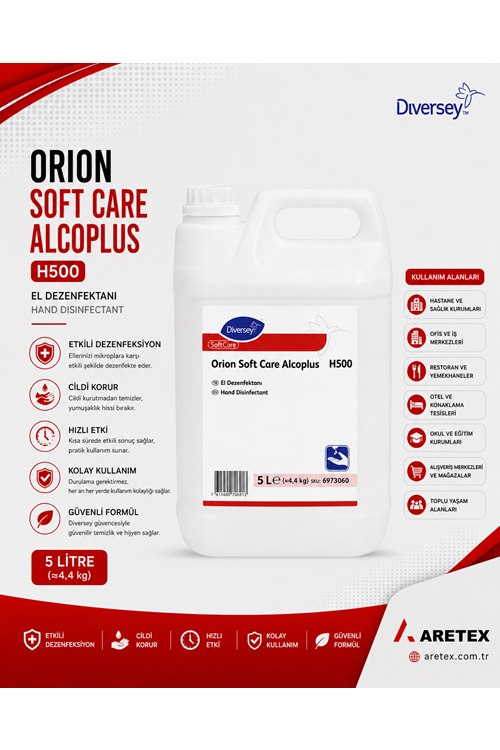 Orion Soft Care Alcoplus H500 El Dezenfektanı 5lt