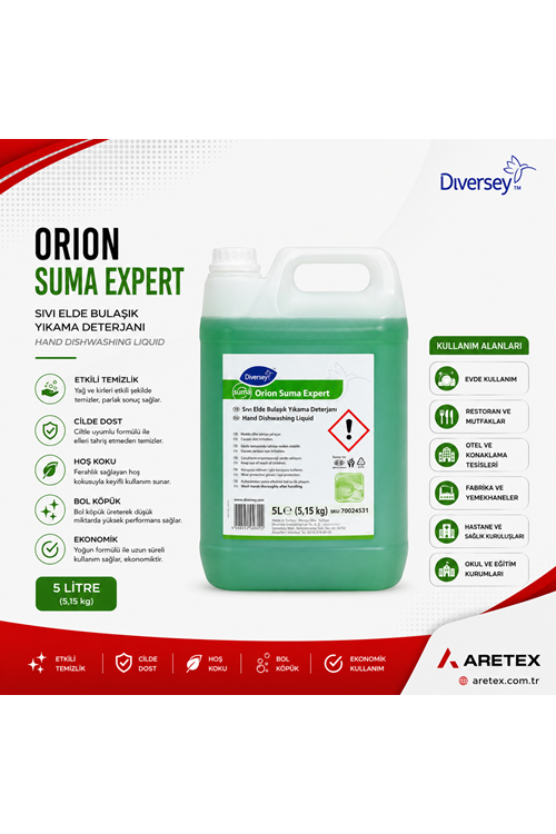 Orion Suma Expert Elde Bulaşık Yıkama Deterjanı 5 L