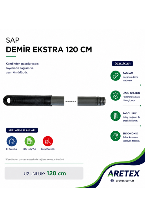 Sap Demir Kendinden Vidalı 120 Cm