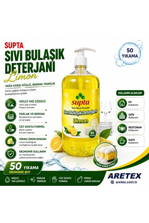 SP300 Supta Bulaşık Deterjanı Elde Yıkama 1000 ML