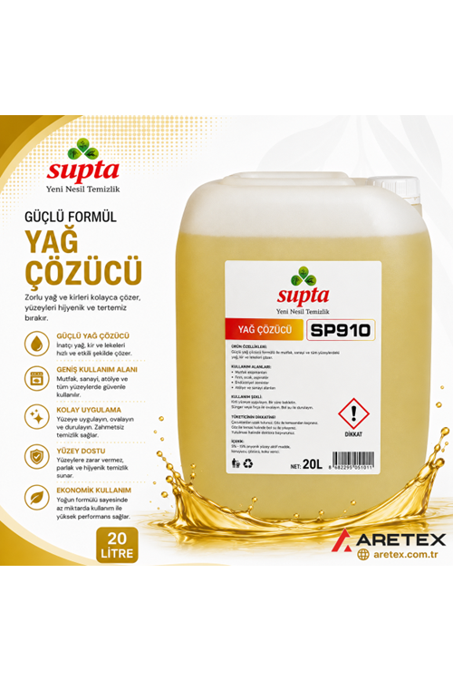 SP910 Supta Sıvı Yağ Çözücü 20 Litre