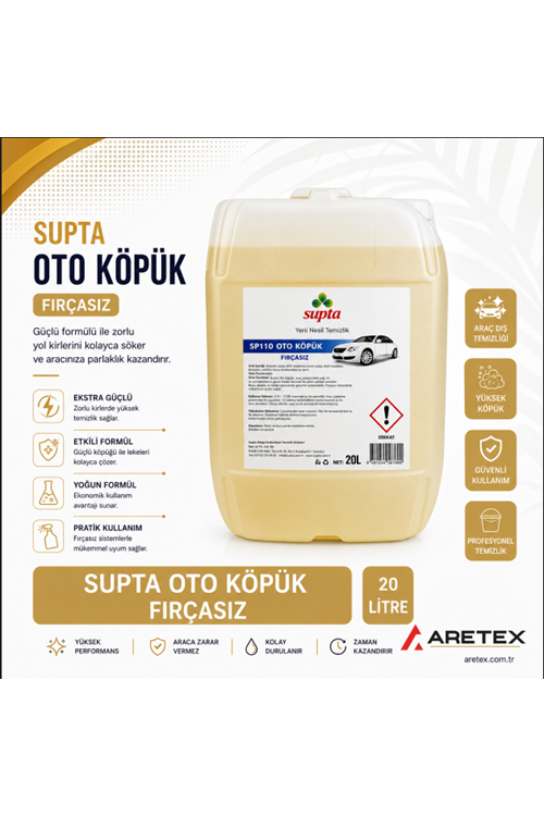 SP110 Supta Fırçasız Oto Plus Yıkama Maddesi 20 LT