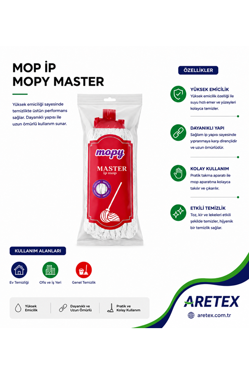 Mopy Master İp Mop Vileda Ucu