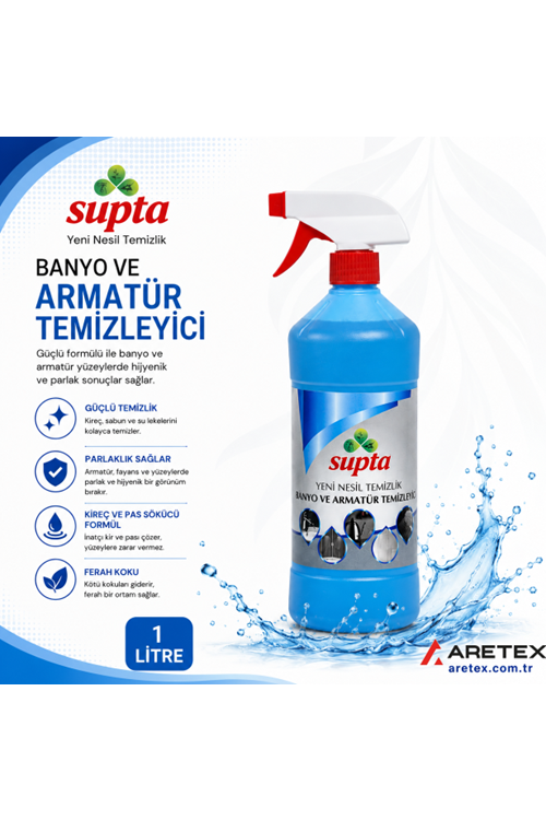 SP700 Supta Mavi Su Banyo Armatür Kireç Çözücü 1 Litre