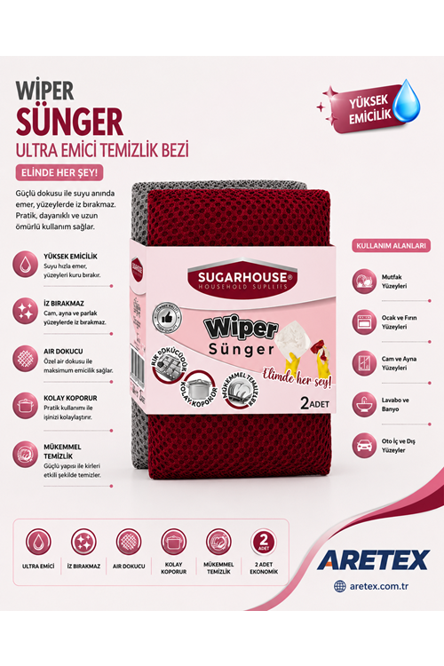 Sugar House Wiper Sünger 2 Li