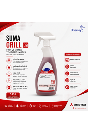 Suma Grill D9 750ML Izgara, Fırın Davlumbaz Yanık Yağ Sökücü