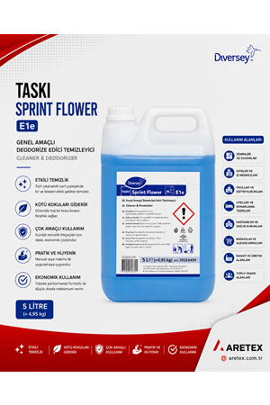 Taski Sprint Flower 5l Deoderize Edici Yüzey Temizlik Ürünü