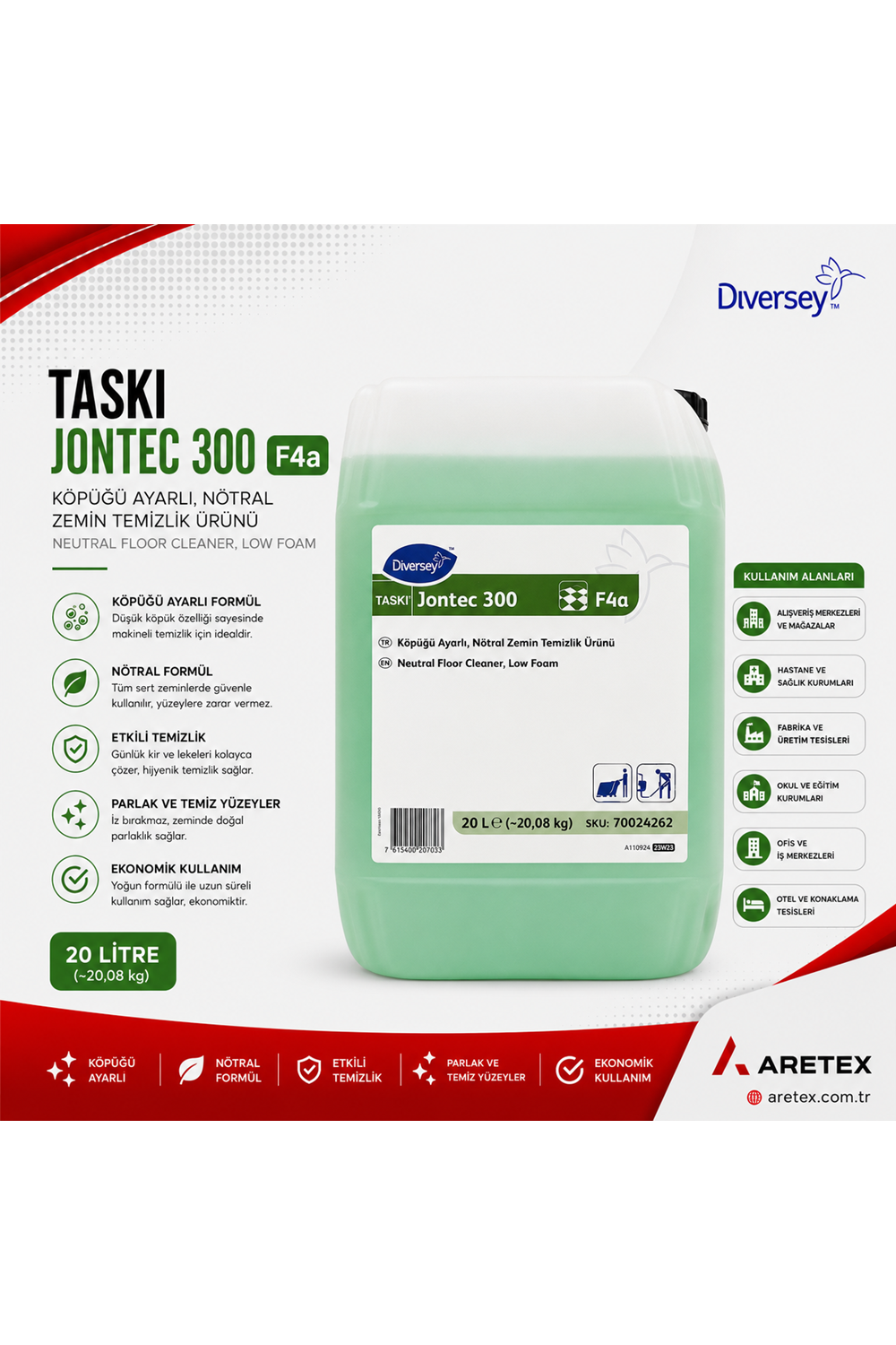 Taski Jontec 300 20l Nötral Zemin Temizlik Ürünü
