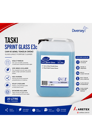 Taski Sprint Glass E3c 20l Cam Ve Parlak Yüzey Temizleme Ürünü