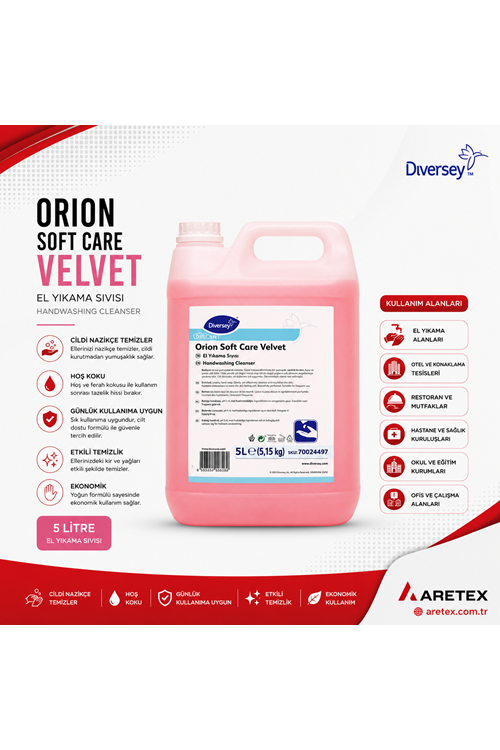 Orion Soft Care Velvet 5lt El Yıkama Sıvısı