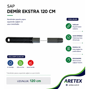 Sap Demir Kendinden Vidalı 120 Cm