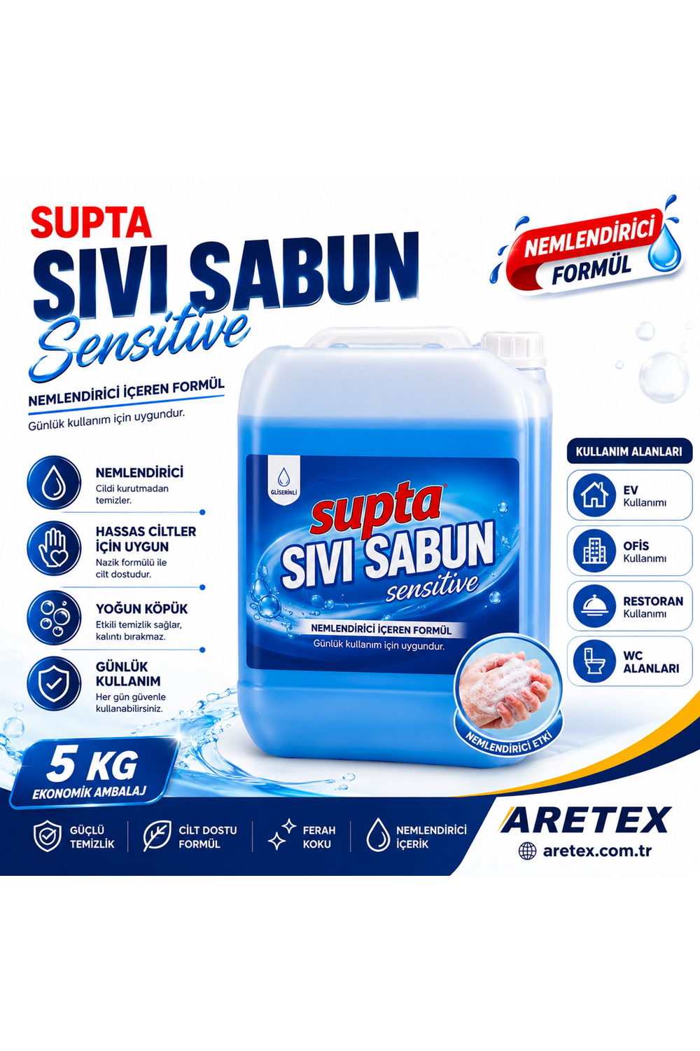 SP503 Supta Sıvı Sabun Okyanus 5LT